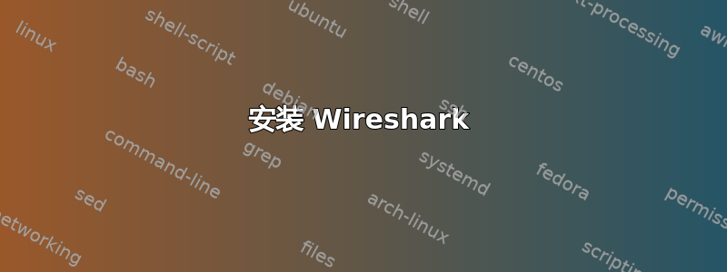 安装 Wireshark