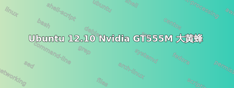 Ubuntu 12.10 Nvidia GT555M 大黄蜂