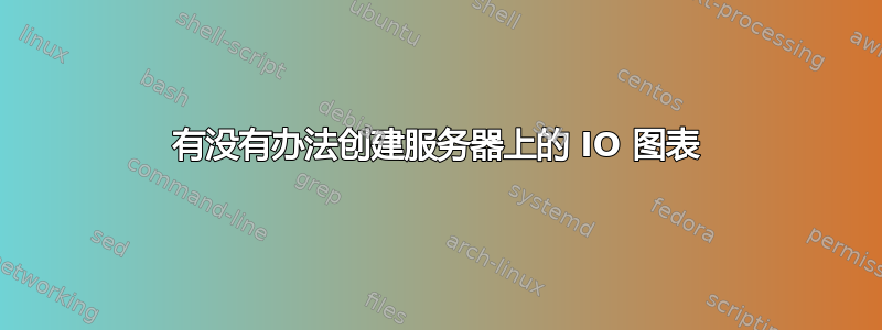 有没有办法创建服务器上的 IO 图表