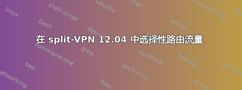 在 split-VPN 12.04 中选择性路由流量