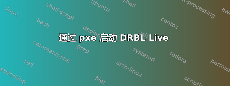 通过 pxe 启动 DRBL Live