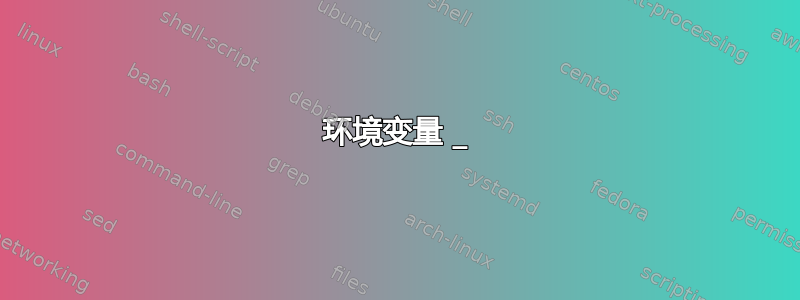 环境变量 _