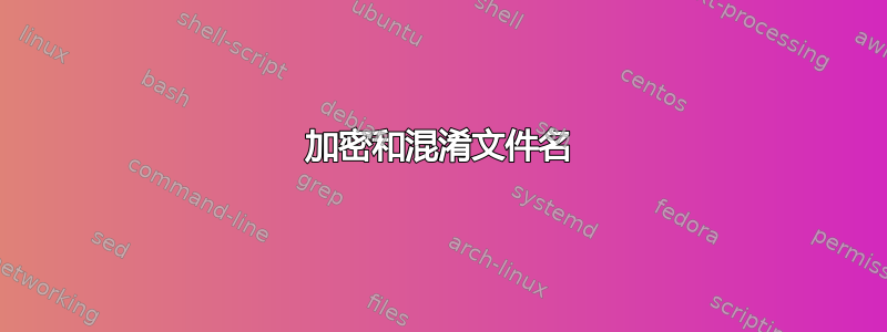 加密和混淆文件名