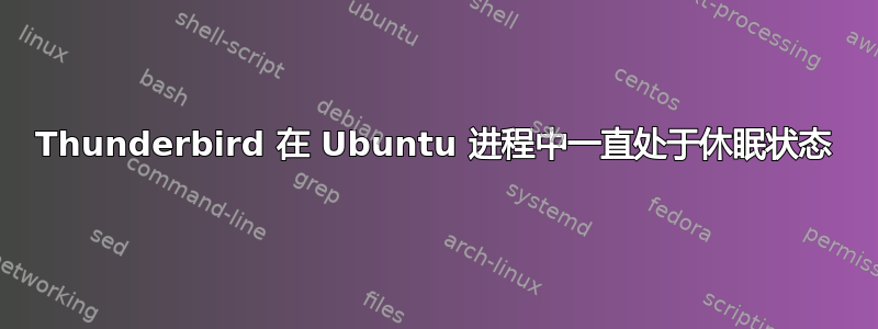 Thunderbird 在 Ubuntu 进程中一直处于休眠状态