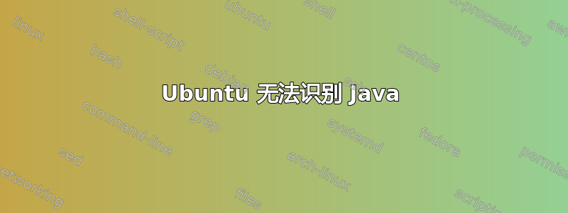 Ubuntu 无法识别 Java