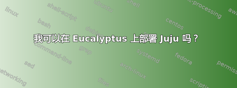 我可以在 Eucalyptus 上部署 Juju 吗？