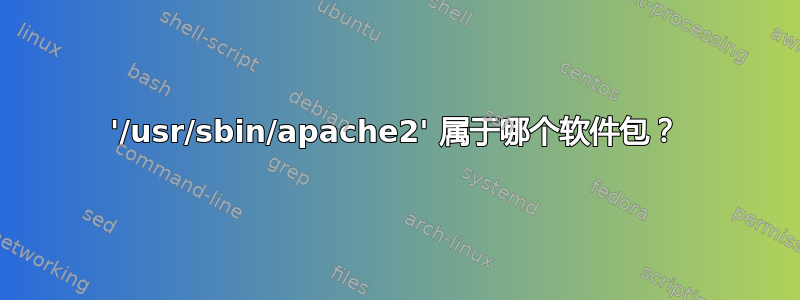 '/usr/sbin/apache2' 属于哪个软件包？