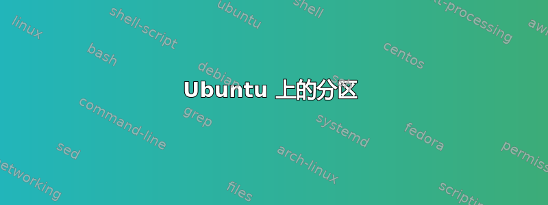 Ubuntu 上的分区