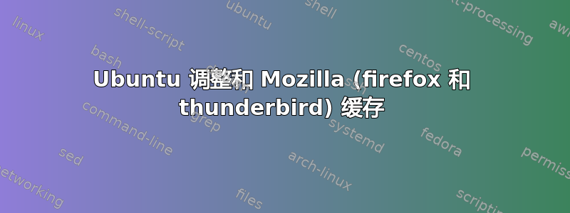 Ubuntu 调整和 Mozilla (firefox 和 thunderbird) 缓存