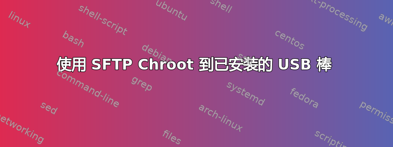 使用 SFTP Chroot 到已安装的 USB 棒