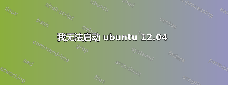 我无法启动 ubuntu 12.04