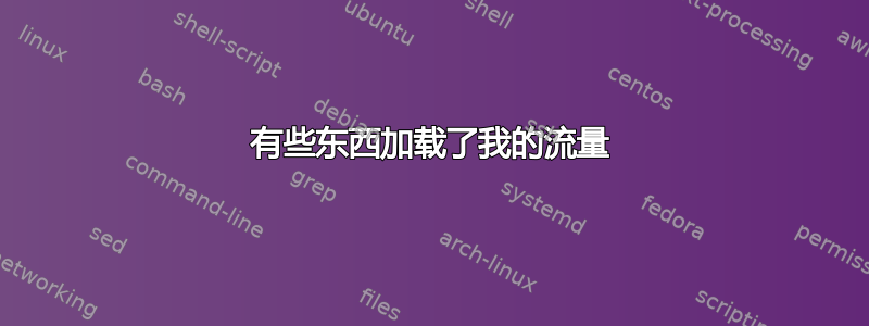 有些东西加载了我的流量