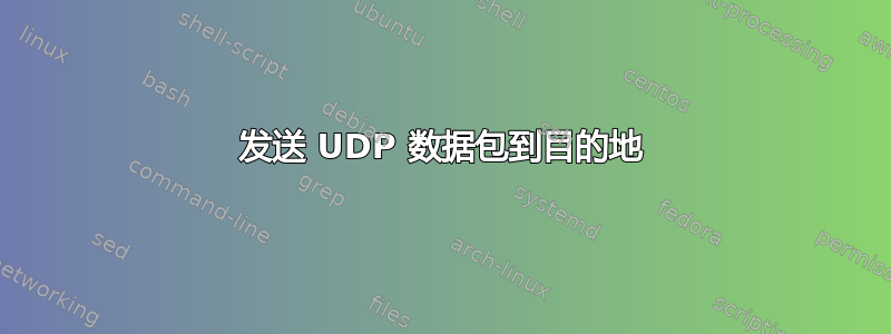 发送 UDP 数据包到目的地