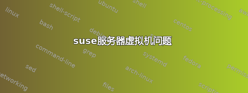 suse服务器虚拟机问题