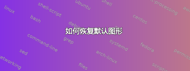 如何恢复默认图形