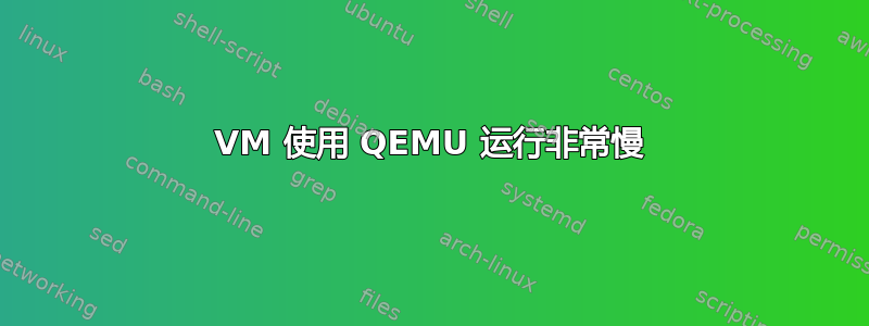 VM 使用 QEMU 运行非常慢