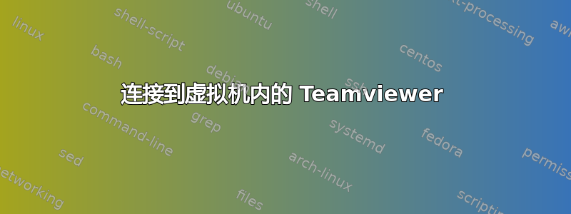 连接到虚拟机内的 Teamviewer