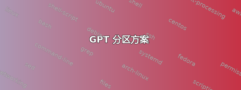 GPT 分区方案