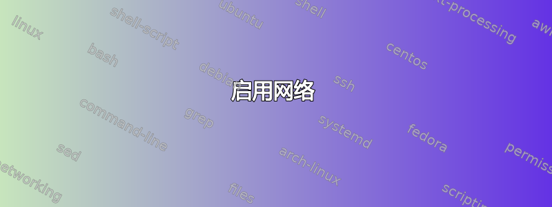 启用网络