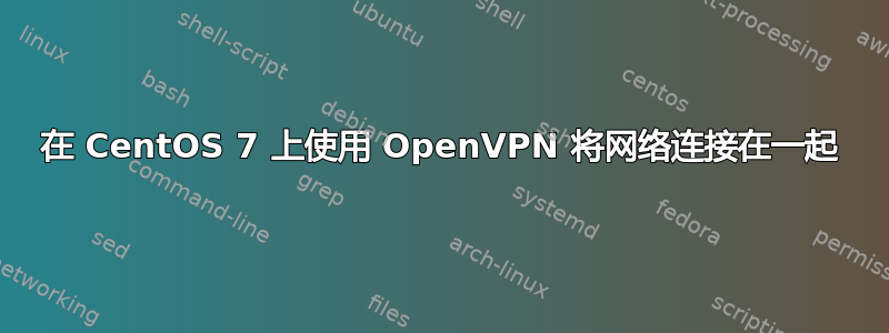 在 CentOS 7 上使用 OpenVPN 将网络连接在一起