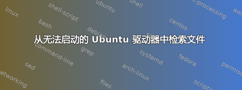 从无法启动的 Ubuntu 驱动器中检索文件