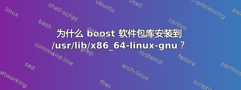 为什么 boost 软件包库安装到 /usr/lib/x86_64-linux-gnu？