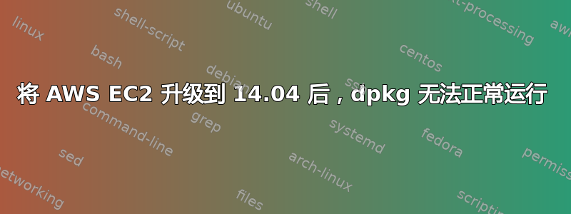 将 AWS EC2 升级到 14.04 后，dpkg 无法正常运行