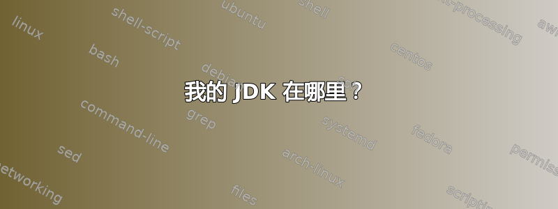 我的 JDK 在哪里？