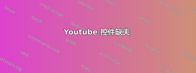 Youtube 控件缺失