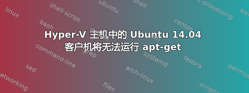 Hyper-V 主机中的 Ubuntu 14.04 客户机将无法运行 apt-get