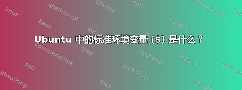 Ubuntu 中的标准环境变量 ($) 是什么？