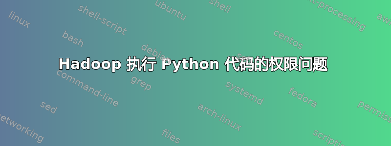 Hadoop 执行 Python 代码的权限问题