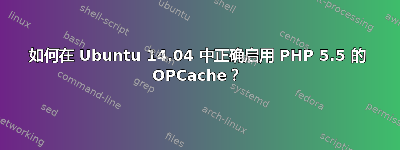 如何在 Ubuntu 14.04 中正确启用 PHP 5.5 的 OPCache？