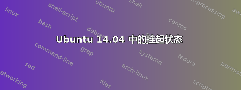 Ubuntu 14.04 中的挂起状态