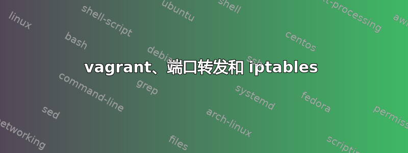 vagrant、端口转发和 iptables