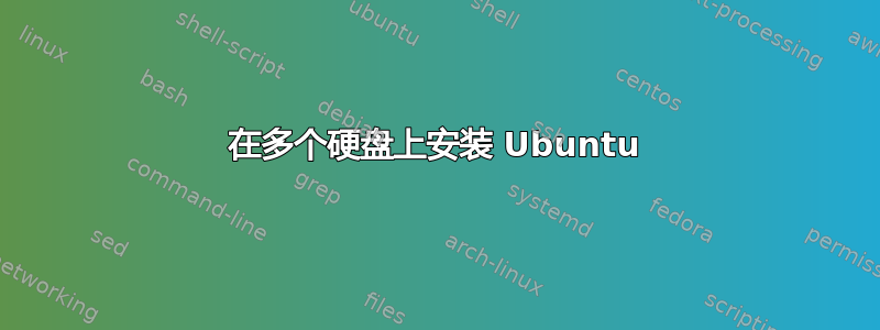 在多个硬盘上安装 Ubuntu