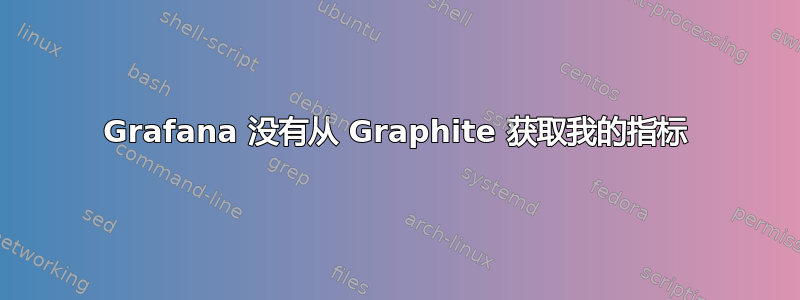 Grafana 没有从 Graphite 获取我的指标