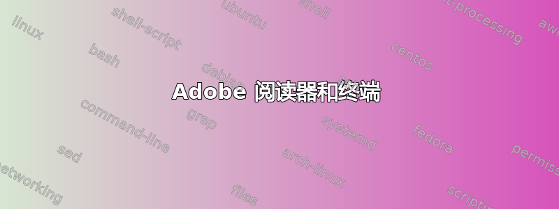 Adobe 阅读器和终端