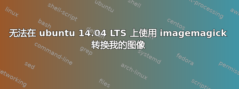 无法在 ubuntu 14.04 LTS 上使用 imagemagick 转换我的图像