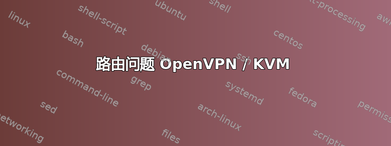 路由问题 OpenVPN / KVM