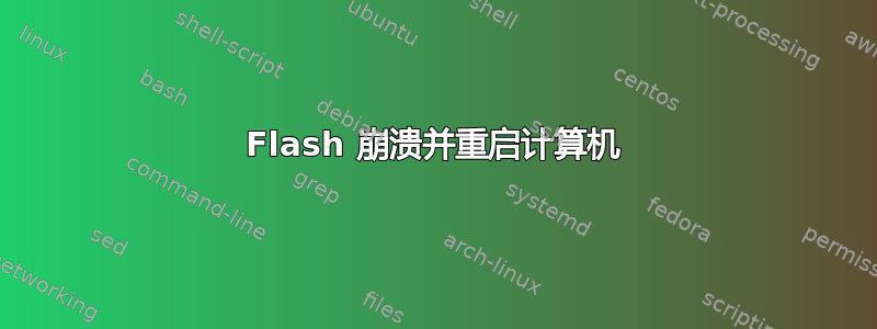 Flash 崩溃并重启计算机