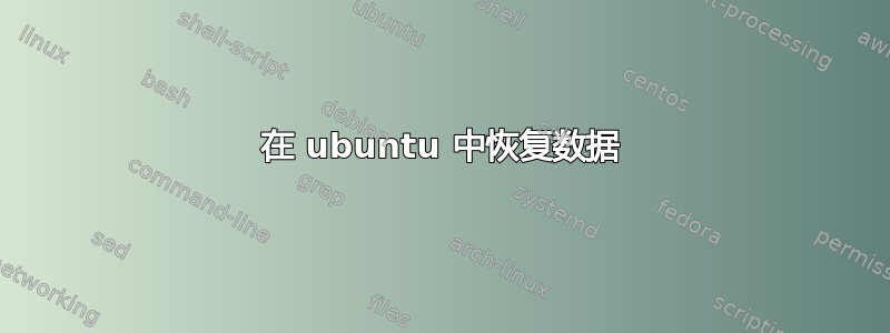 在 ubuntu 中恢复数据