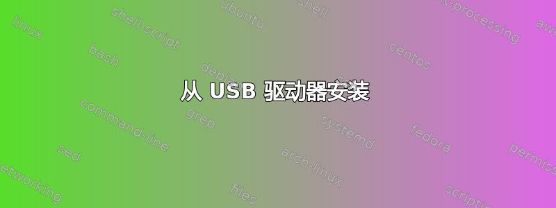 从 USB 驱动器安装