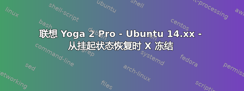 联想 Yoga 2 Pro - Ubuntu 14.xx - 从挂起状态恢复时 X 冻结