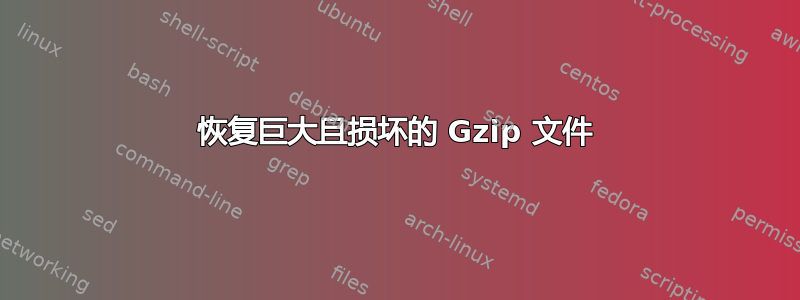 恢复巨大且损坏的 Gzip 文件