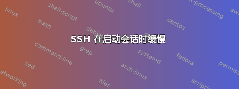 SSH 在启动会话时缓慢