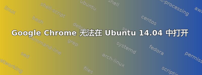 Google Chrome 无法在 Ubuntu 14.04 中打开