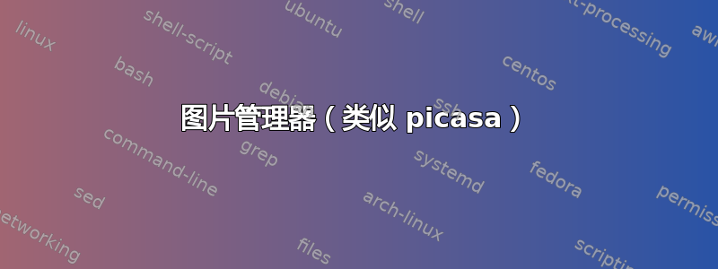 图片管理器（类似 picasa）