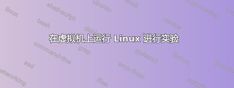 在虚拟机上运行 Linux 进行实验 