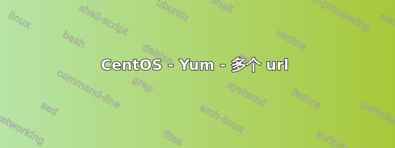 CentOS - Yum - 多个 url